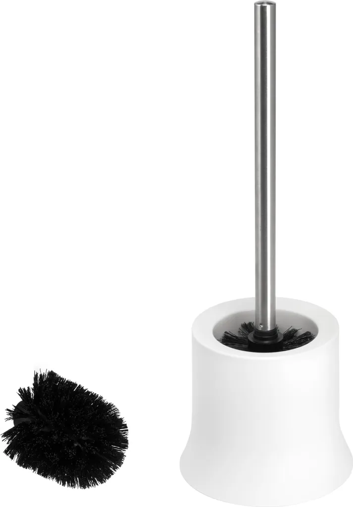 Set da Toilette bremermann Bianco - Portascopino Plastica Resistente