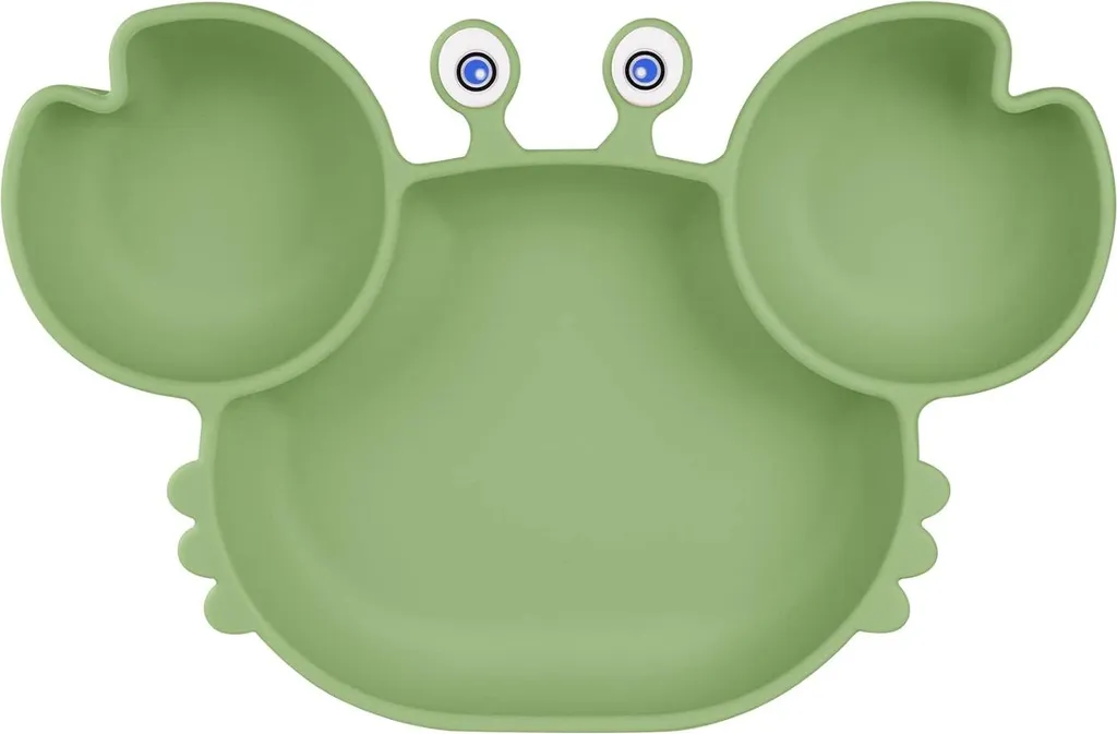 Fini les assiettes renversées ! Assiette silicone ventouse pour bébé