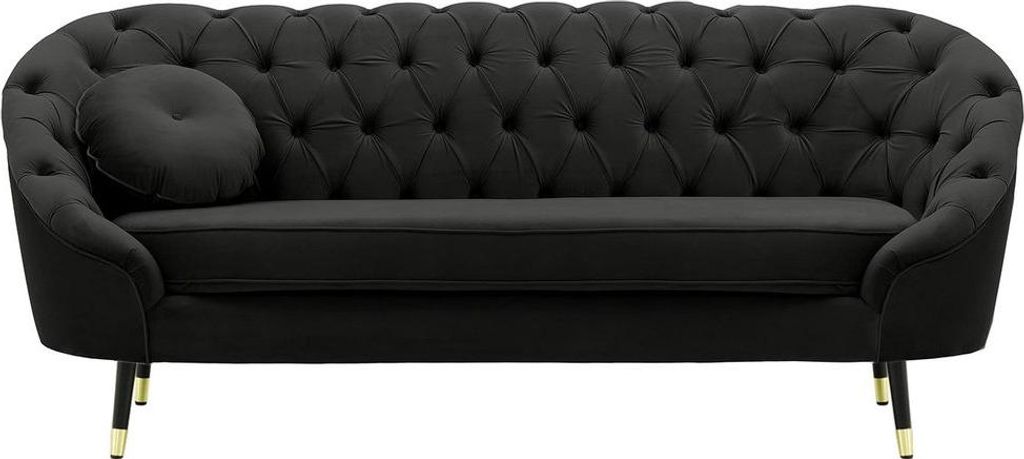 Gestepptes 2,5-Sitzer Sofa Kooper-Velluto 20-brass
