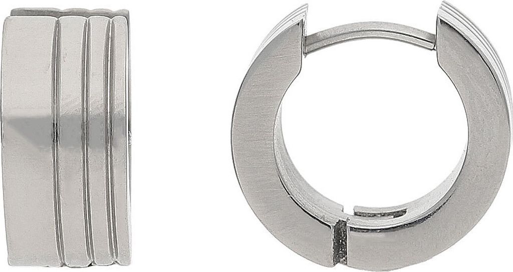JuwelmaLux Creolen Titan mit polierter Oberfläche JL28-06-0111