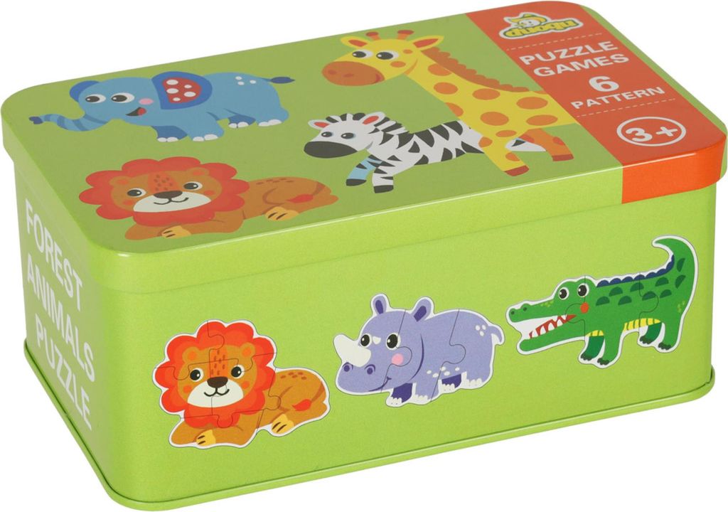 Puzzle en étain animaux de safari 25 puzzles Image du produit 