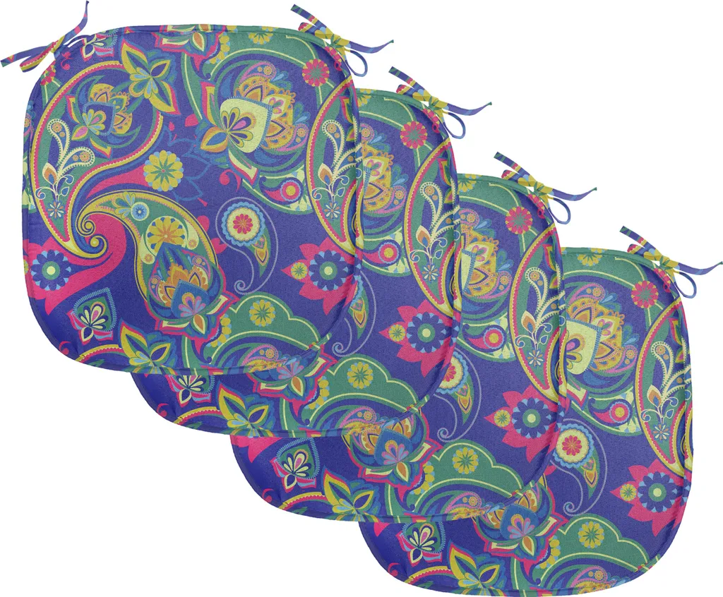 Protection Chaise Imperméable Lot de 4 Coussins Anti-Taches 40x40 cm