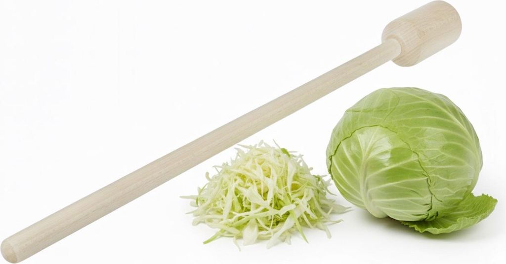 Holzstampfer für Kohl 60 cm