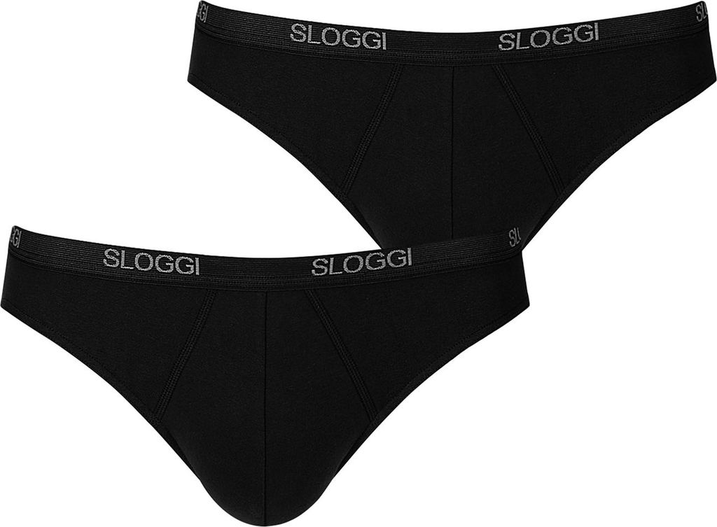 sloggi Herren Minislip 2-Pack Basic - BLACK - Größe 5
