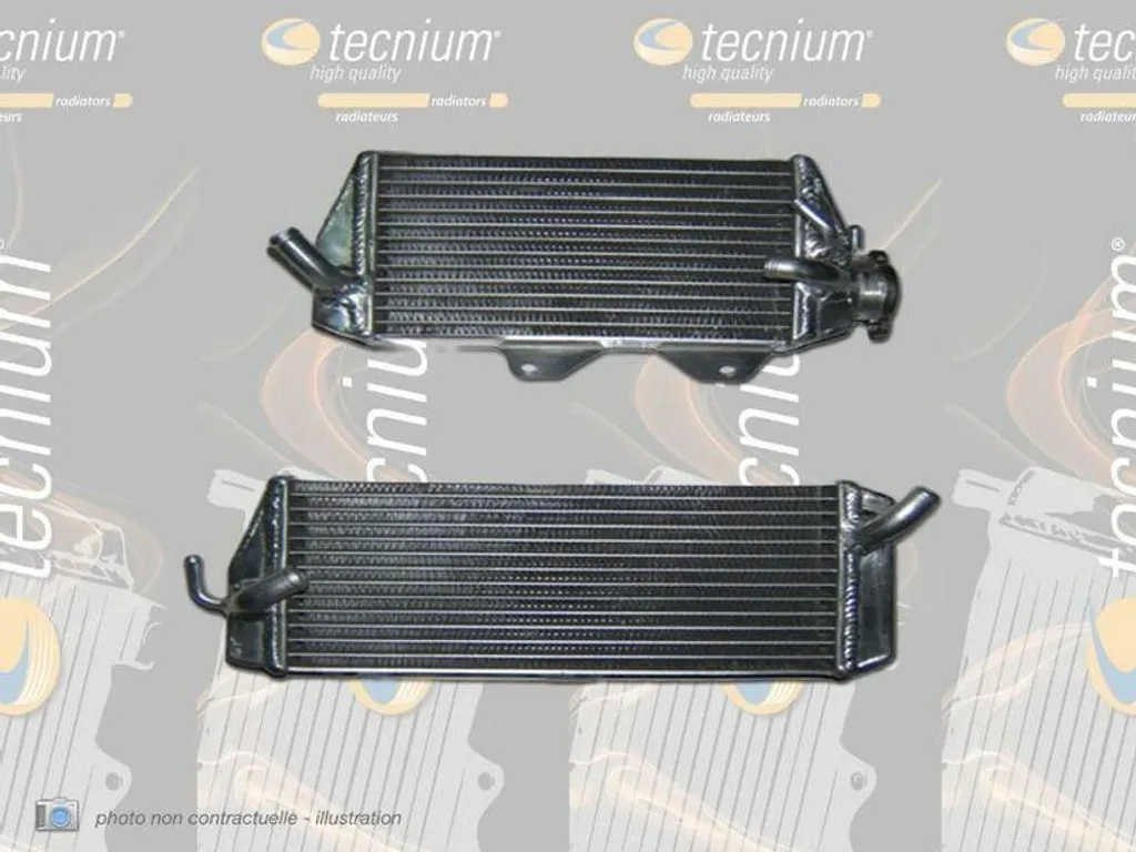 Radiateur Tecnium Aluminium Droit Honda CRF 450 Haute Résistance