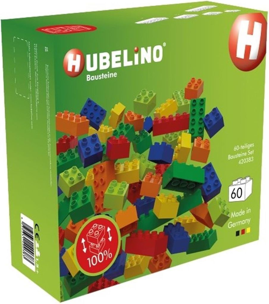 HUBELINO Pista di palline - blocchi colorati 60 pz Immagine del prodotto 