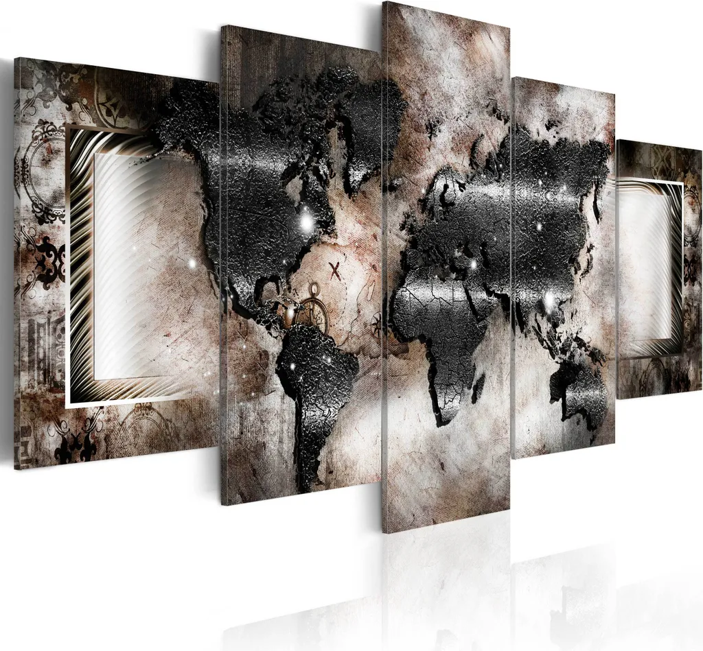 Offerta Quadro 5 Pezzi Moderno 200x100 Stampa su Tela TNT Prezzo