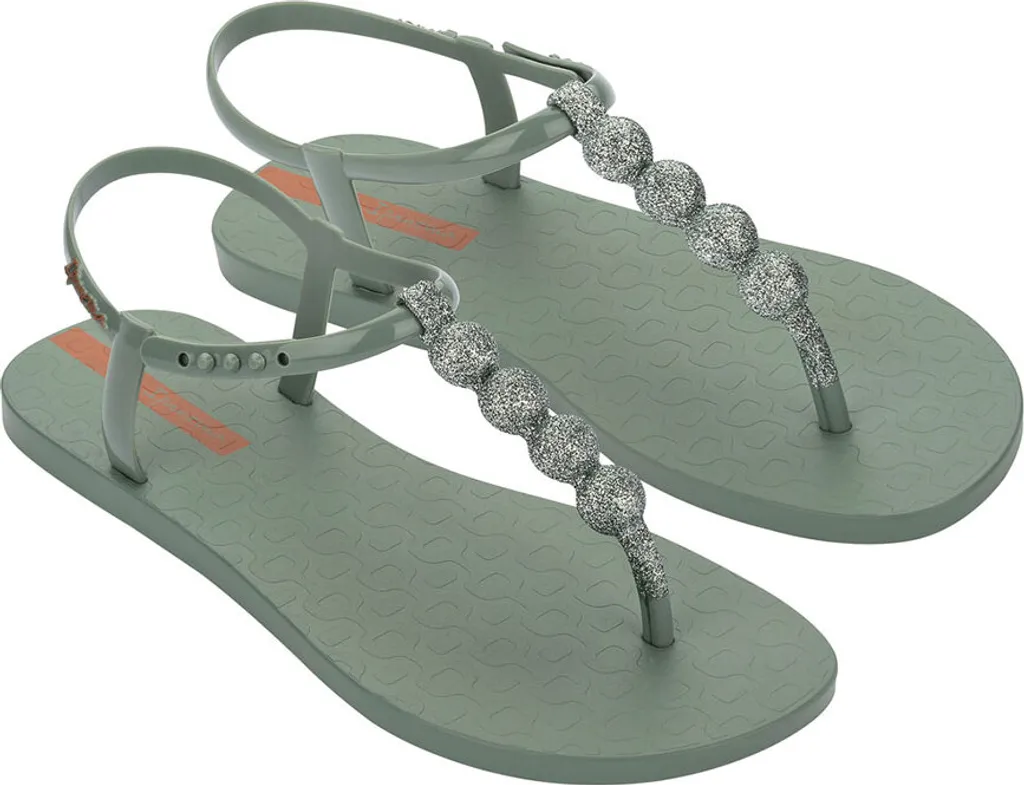Sandales Plates Vertes Femme Ipanema Easy On Glow Taille 38 Été Chic