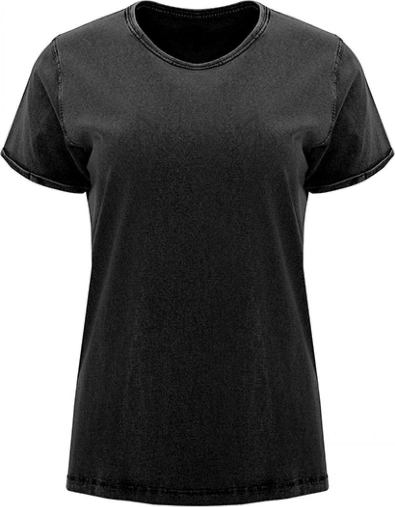 Roly CA6691 | Damen Shirt Husky Woman T-Shirt, 100% gekämmte Baumwolle - Farbe: Black 02 - Größe: XL