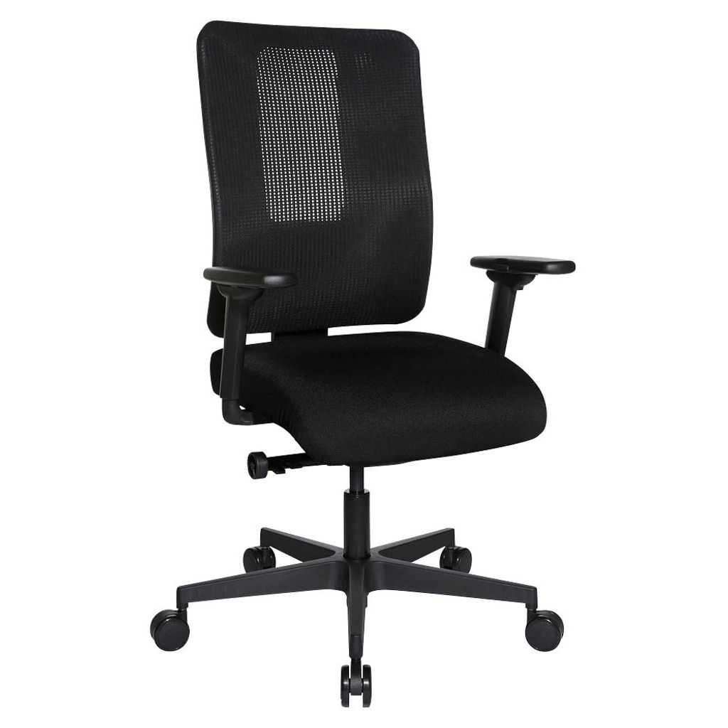 Topstar Bürostuhl Sitness Open X (N) Deluxe mit Schiebesitz, OX30WTW2 T200 schwarz Stoff