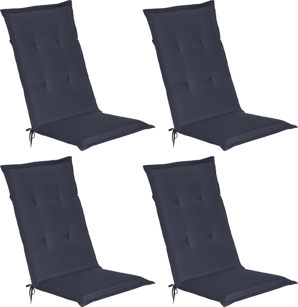 Set 4 Cuscini Imbottiti Beautissu Loft HL 120x50 per Sedie Giardino