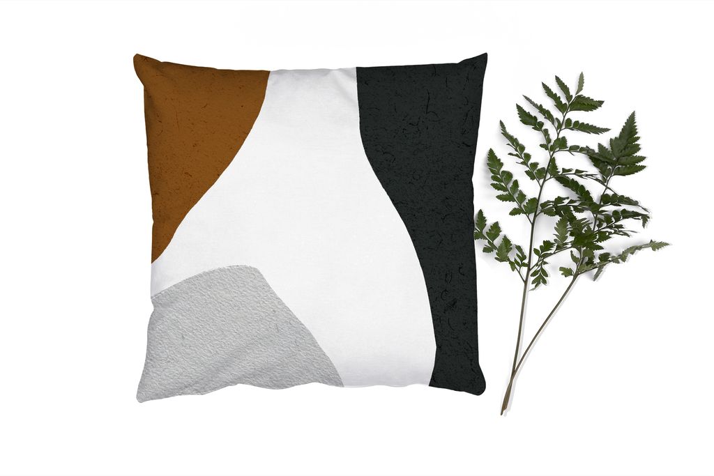 MuchoWow Zierkissen Sofakissen Wohnzimmer Dekokissen 45x45 cm Minimalismus - Gestaltung - Formulare - Schlafpolster - Polster für das Sofa