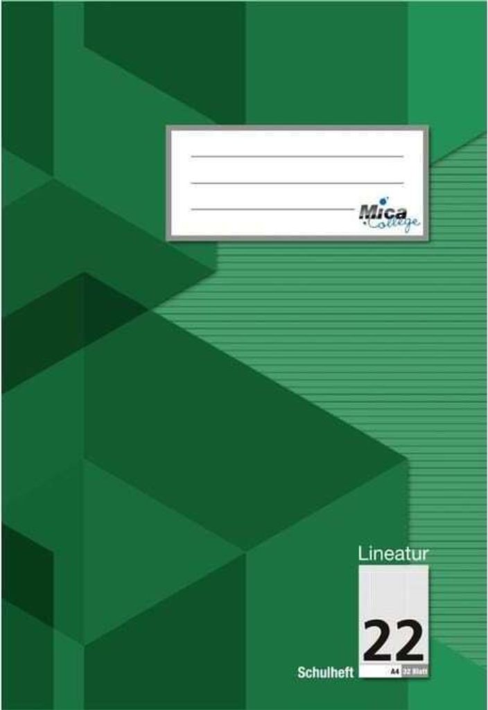 Doppelheft A4 - Lineatur 22 - kariert - 32 Blatt Produktbild 