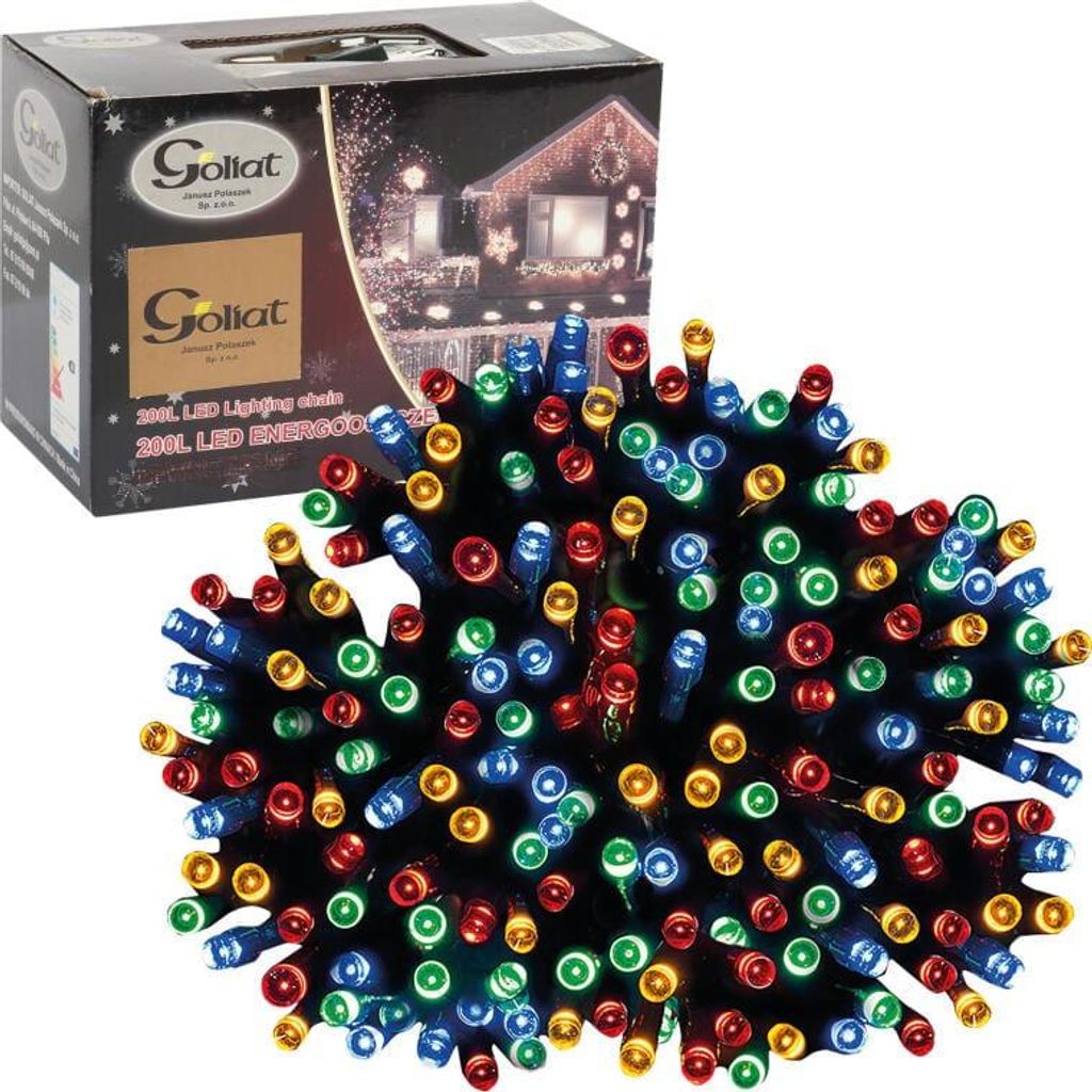 Lampki choinkowe 200 led z efektem flasch multikolor Zdjęcie produktu 