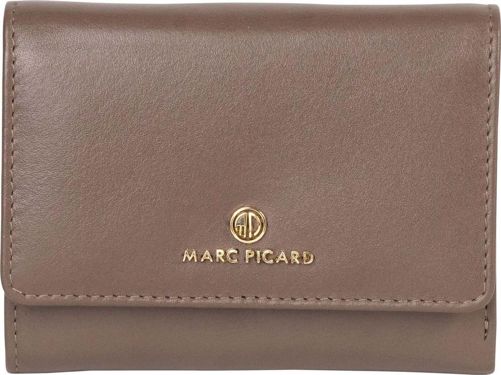Marc Picard Leder Geldbörse Umbria Wallet with Flap Taupe