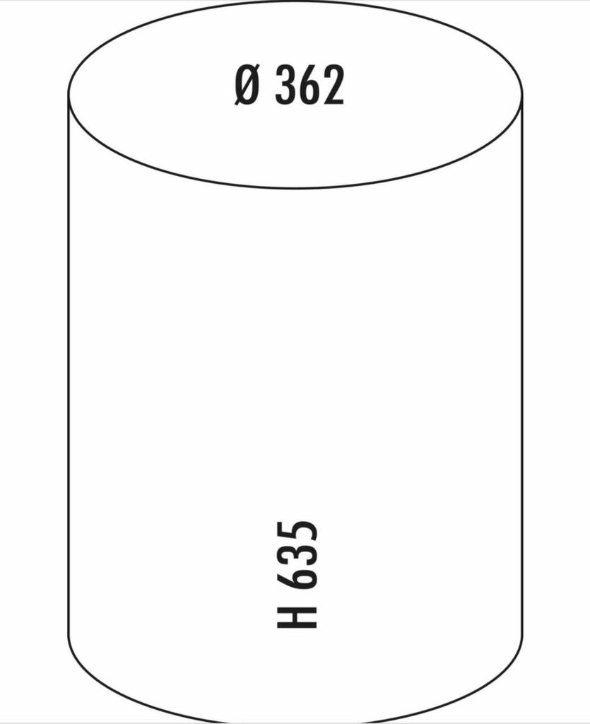 WESCO 134531-23 Odpadkový kôš Baseboy 20 vo farbe MANDEL s Obrázok produktu 5