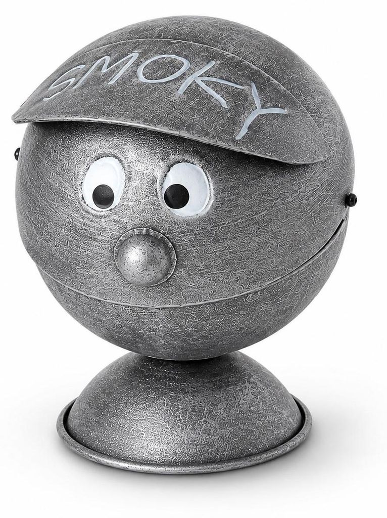 sada 2 popelníků Storm Kouřový kulovitý železný šedý Výška: Obrázek produktu 