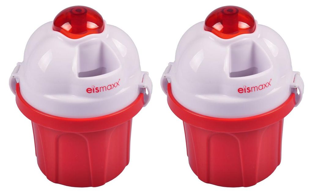 Eismaxx Eismaschine 2er-Set Sorbetière Crème glacée Glace à Image du produit 