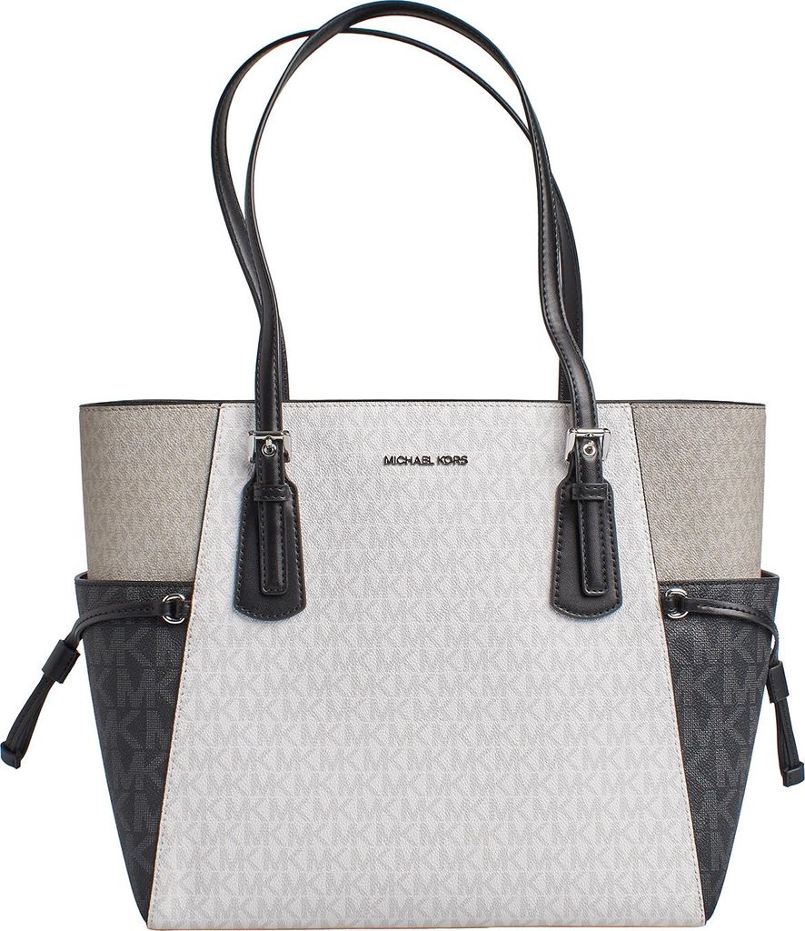 Michael Kors Voyager LG EW Tote Damen Schultertasche Handtasche Optic White Multi 35S5SV6T7B