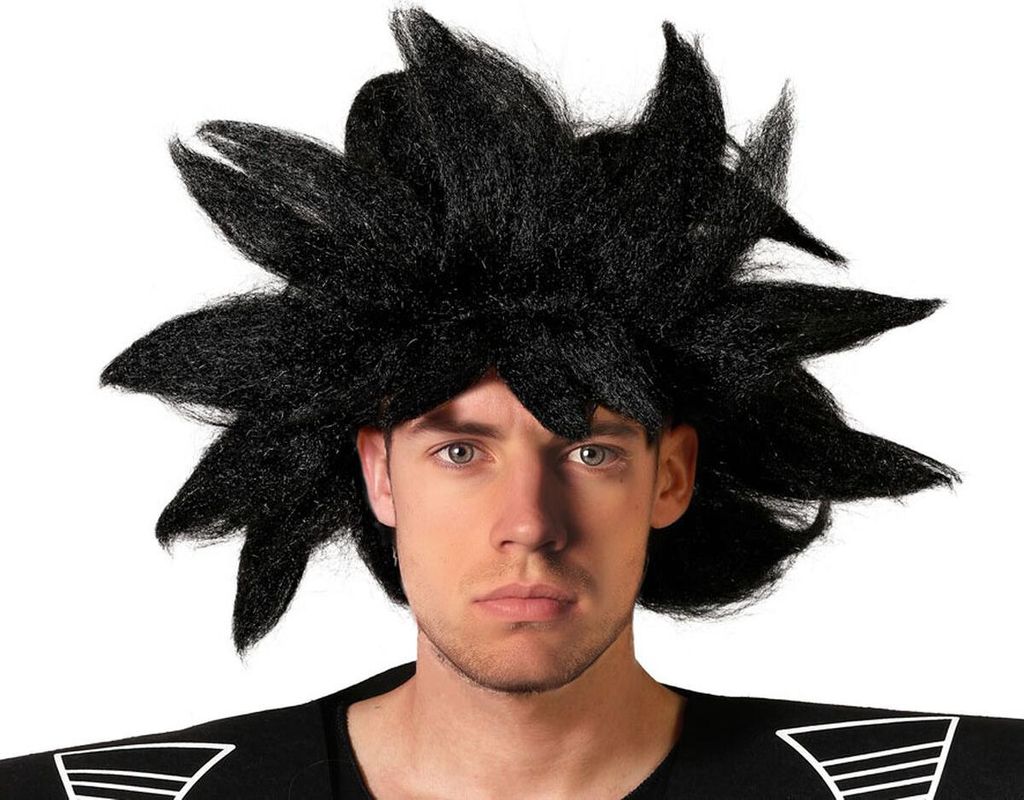 Schwarze Ninja-Perücke