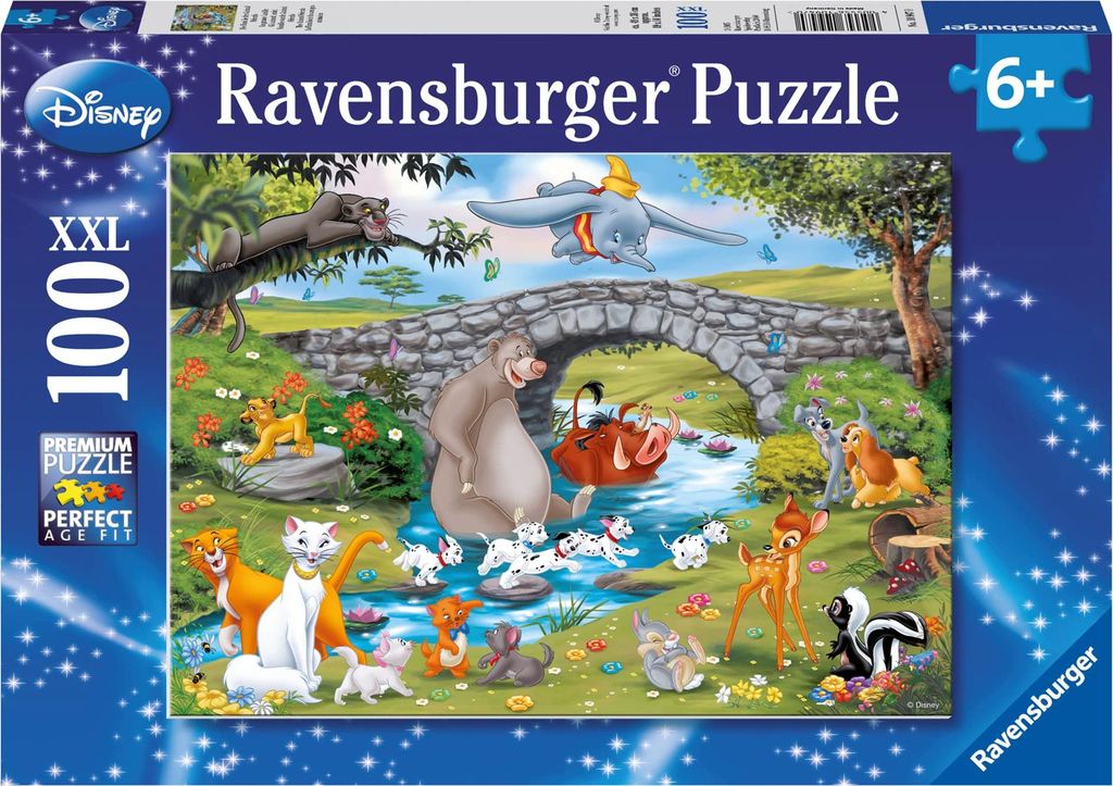100 Teile Ravensburger Kinder Puzzle XXL Disney Familie der Produktbild 