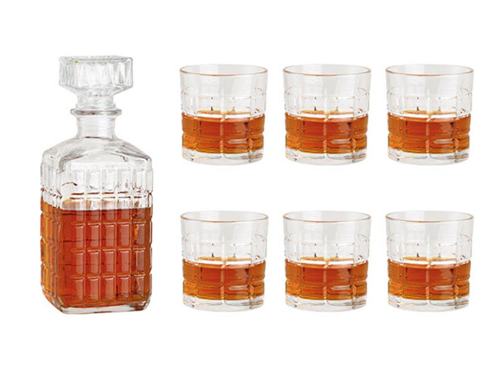 Set aus Whiskykaraffe und 6 Gläsern Produktbild 