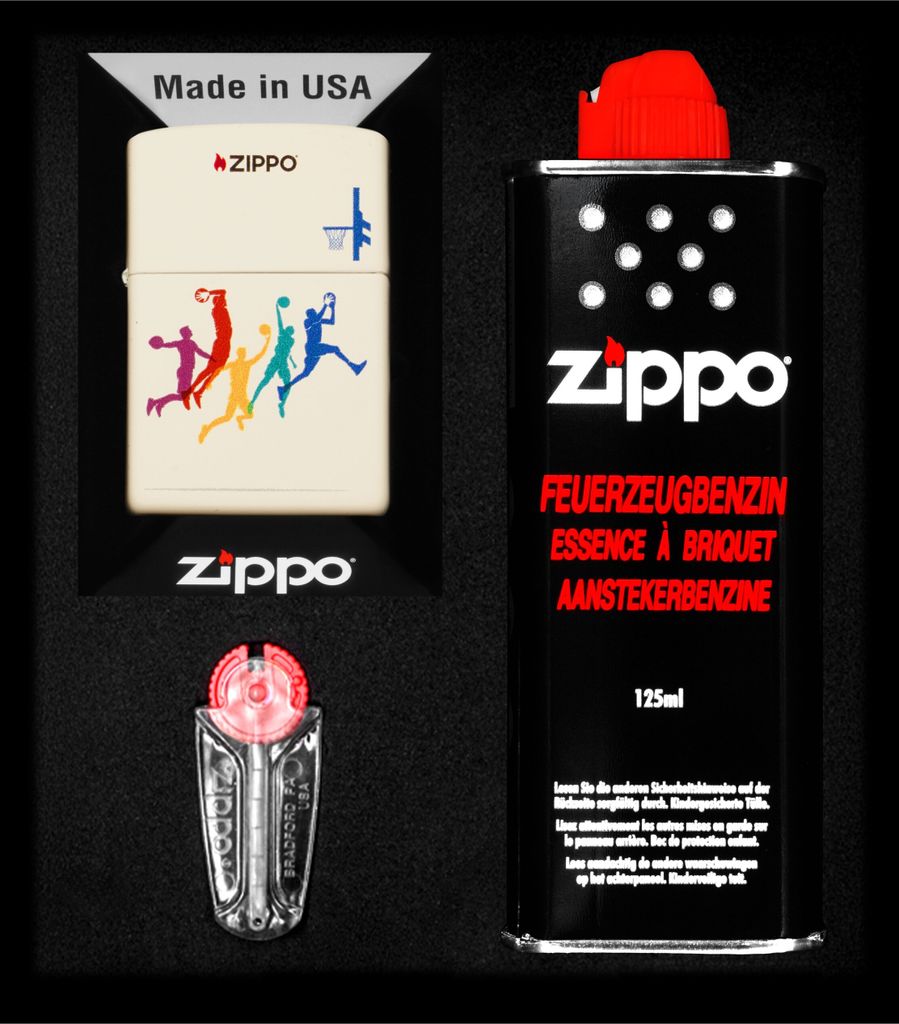 ZIPPO Feuerzeug-Set HOOPS DESIGN Geschenk No1