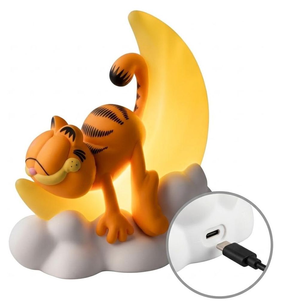 Lampka Nocna dla Dzieci Garfield LED do Sypialni USB Zdjęcie produktu 
