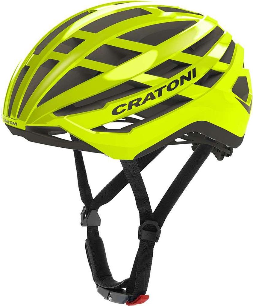 Cratoni C-Vento Rennradhelm Ultra leicht 230g Gravelhelm Fahrradhelm super Belüftet : S-M (52-57 cm) : neonyellow glossy-matt