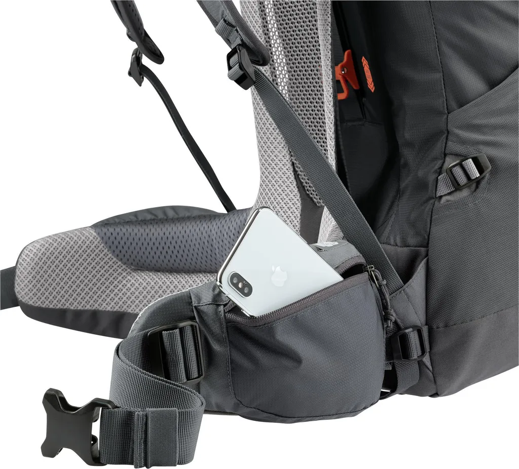 Sac Deuter Futura Air Trek 60 + 10 Noir - Dos filet tendu Aircomfort