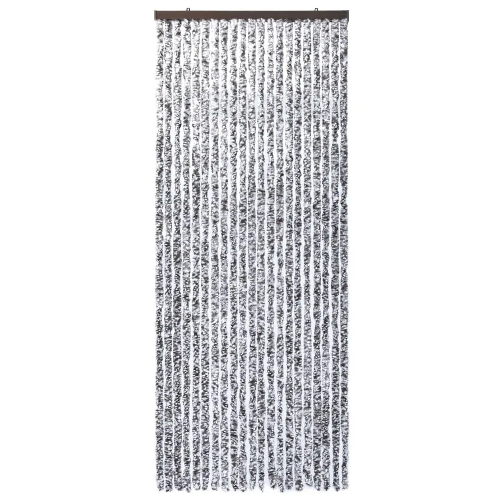 Moustiquaire de porte Chenille bicolore 90x220 cm robuste et plissée - 3