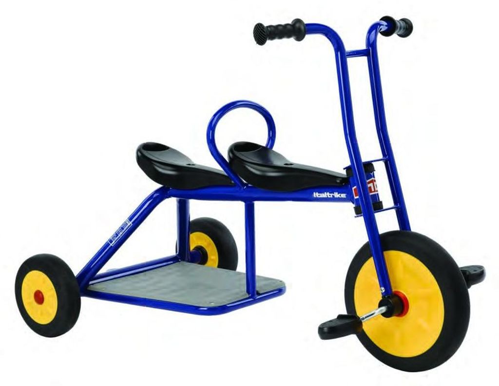 Italtrike Atlantic Carry Tandem Dreirad Tricycle Kindertrike 3 - 6 Jahre Tandem Zweisitzer