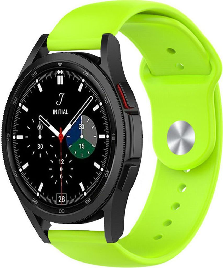 Strap-it Samsung Galaxy Watch 4 Classic 42mm Sportarmband (HellGrün)