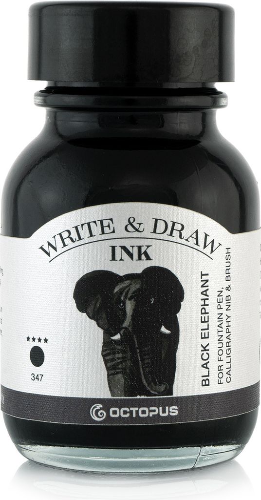 Write and Draw Ink 347 Black Elephant, Schreib- und Zeichentusche, 50 ml