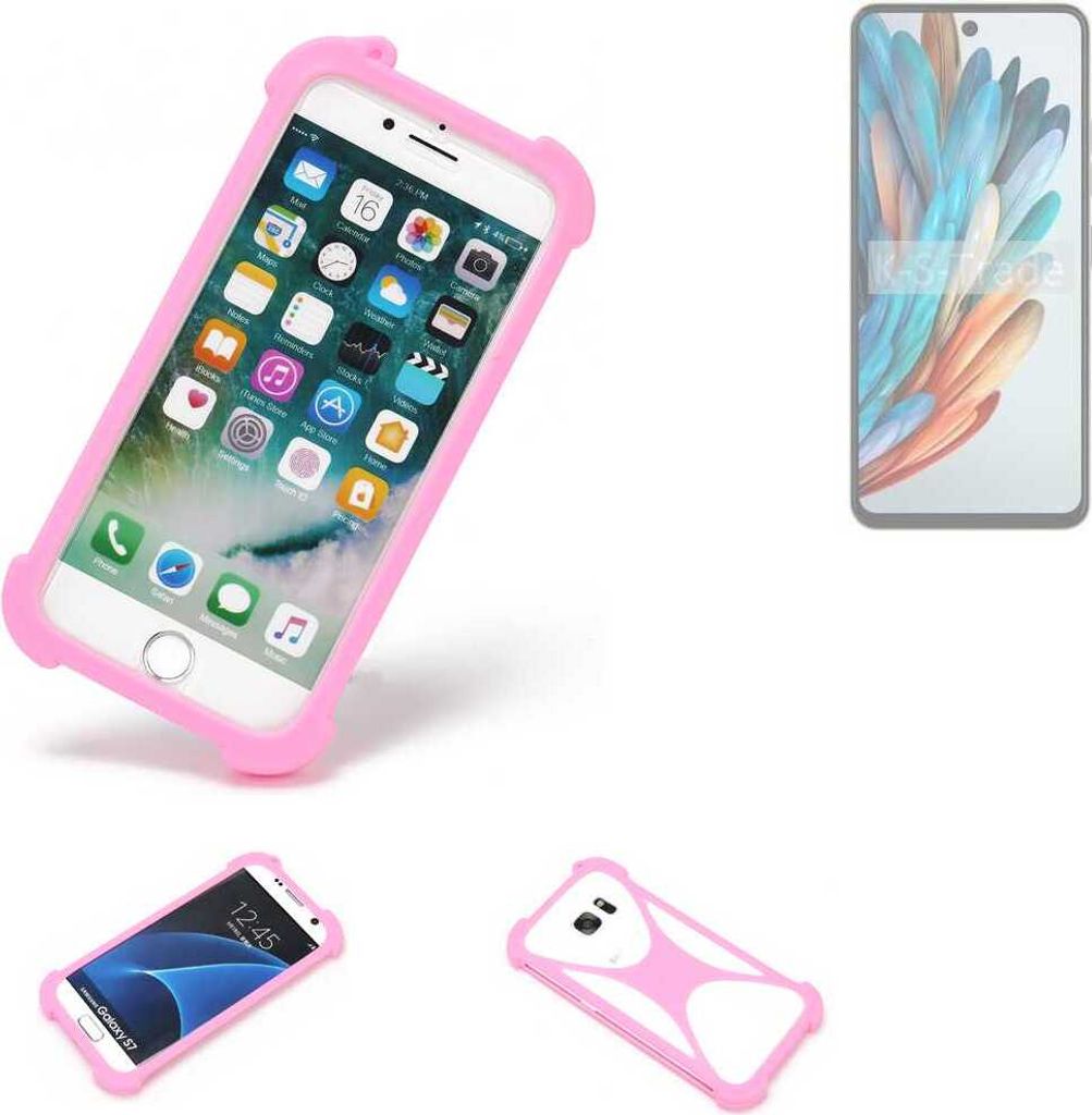 K-S-Trade Handy Hülle kompatibel mit Nubia Music Schutz Hülle Bumper Silikon Schutz Hülle Cover Case Silikoncase Silikonbumper TPU Softcase