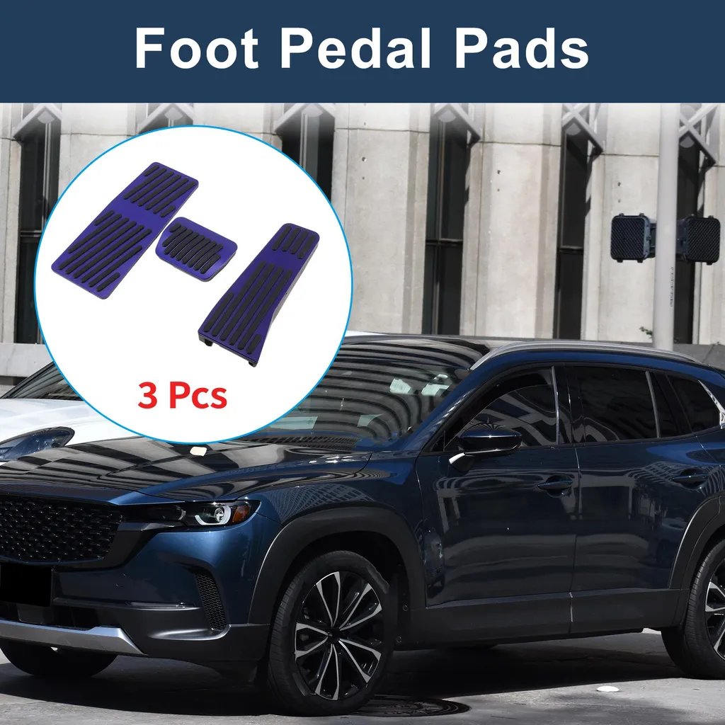 Coussinets de Pédale Mazda CX50 CX60 2023-2025 en Alliage d'Alu Bleu
