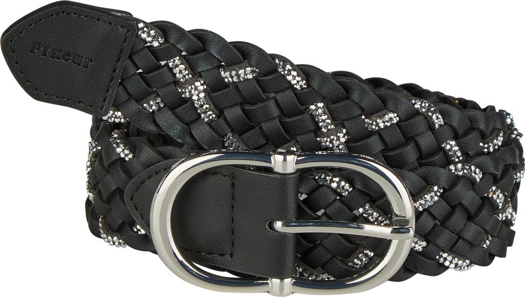 Pikeur Damen Gürtel Belt Braided black/silver The Core FS 2026, Größe:95