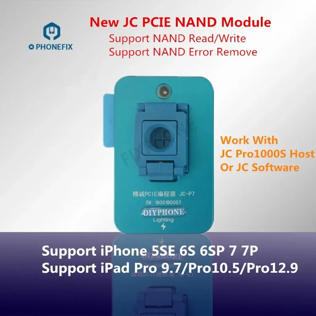 Solution de Réparation NAND JCPRO1000S JC P7 pour Flash et Restauration