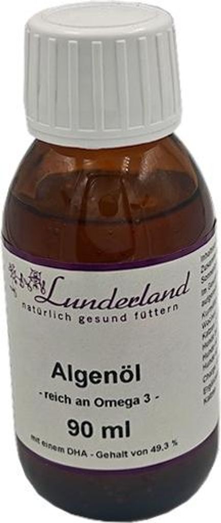 Lunderland Algenöl 90ml  / Ergänzungsfuttermittel für Hunde Produktbild 