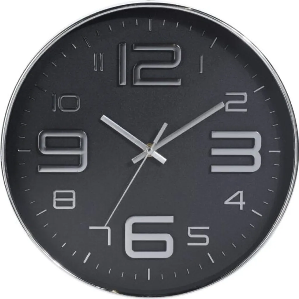 Recensione Orologio Parete KO-837000130cern 30,5 cm Cromato Nero