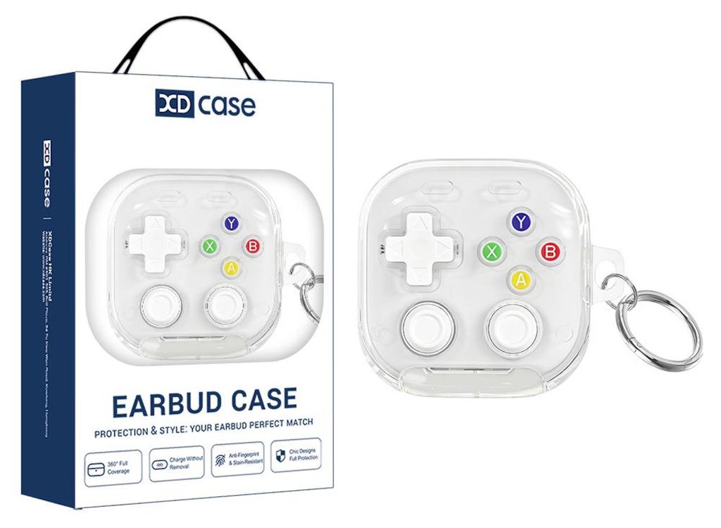Full Cover Hülle Retro Game Samsung Galaxy Buds 4 / 4 Pro Kunststoff 360 Grad