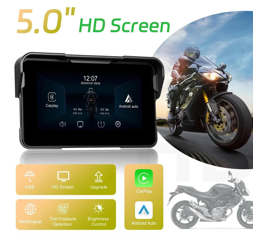 Autoradio Tactile Android Auto avec Résolution 854x480 et Lecture Carte TF