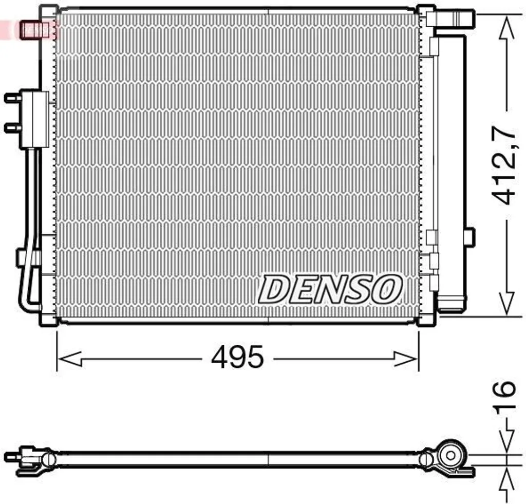 Stop aux fuites de clim avec le condenseur 976062W000 pour Santa Fe III