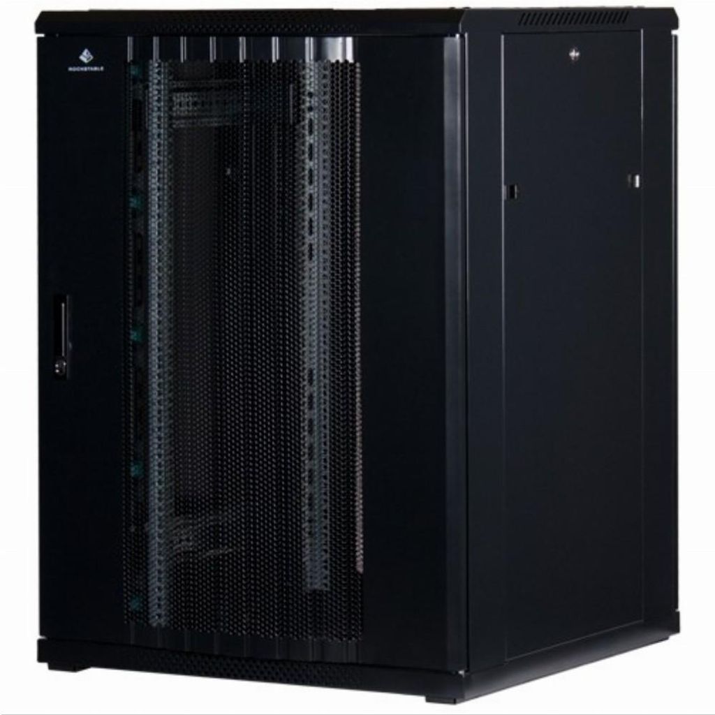Netzwerkschrank 19'' Rockstable 22HE 1200x800x800mm Black (RAL 9005) Front&Rückwärtig: Gitternetztür