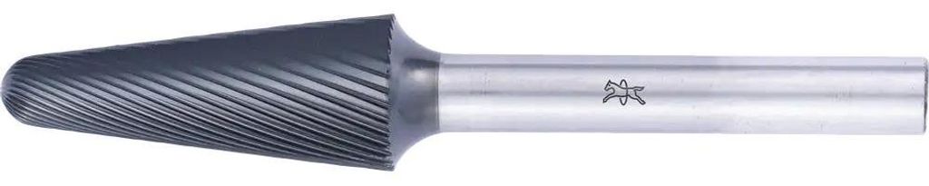PFERD TOOLS Hartmetall Hochleistungsfrässtift Rundbogen KEL Ø 12x30mm Schaft-Ø 6mm Z5 HICOAT beschichtet universal fein
