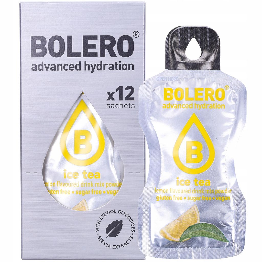 Bolero Ice Tea 12 x 3 g citrónový ľadový čaj / Športové Obrázok produktu 