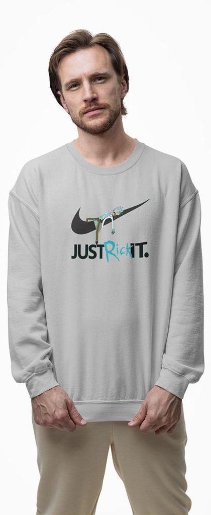 D&B Design Uni Pullover SWMO00050 Rick And Morty HellGrau-Größe S