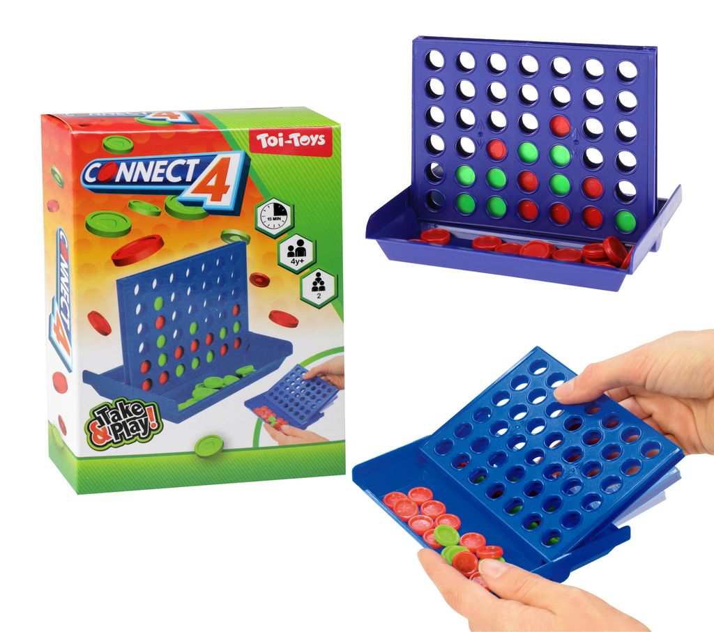 Toi-Toys - Reisespiel - Connect 4 Gesellschaftsspiel Produktbild 