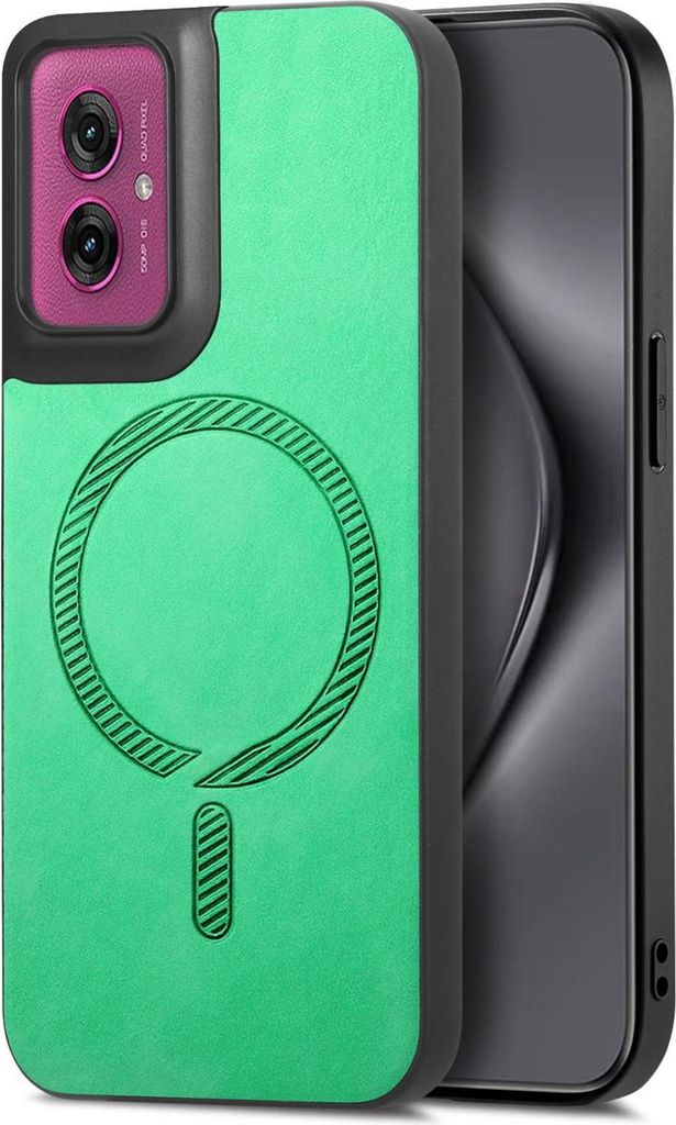 MagSafe Hülle für Motorola Moto G55 - Phonesta Retro Back Cover - Grün