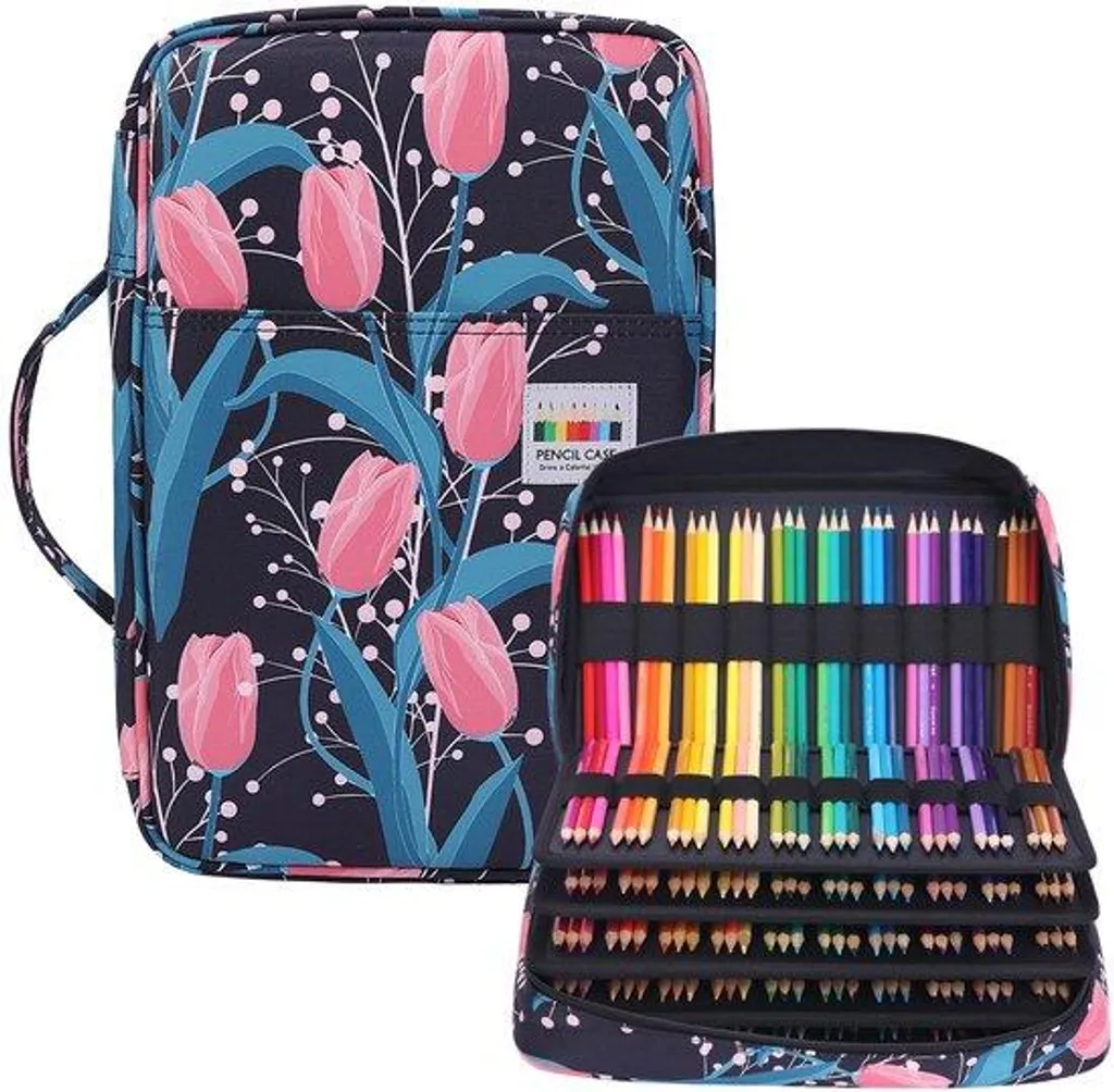 Ne perdez plus vos crayons ! Trousse 300 Slots Organisée et Étanche
